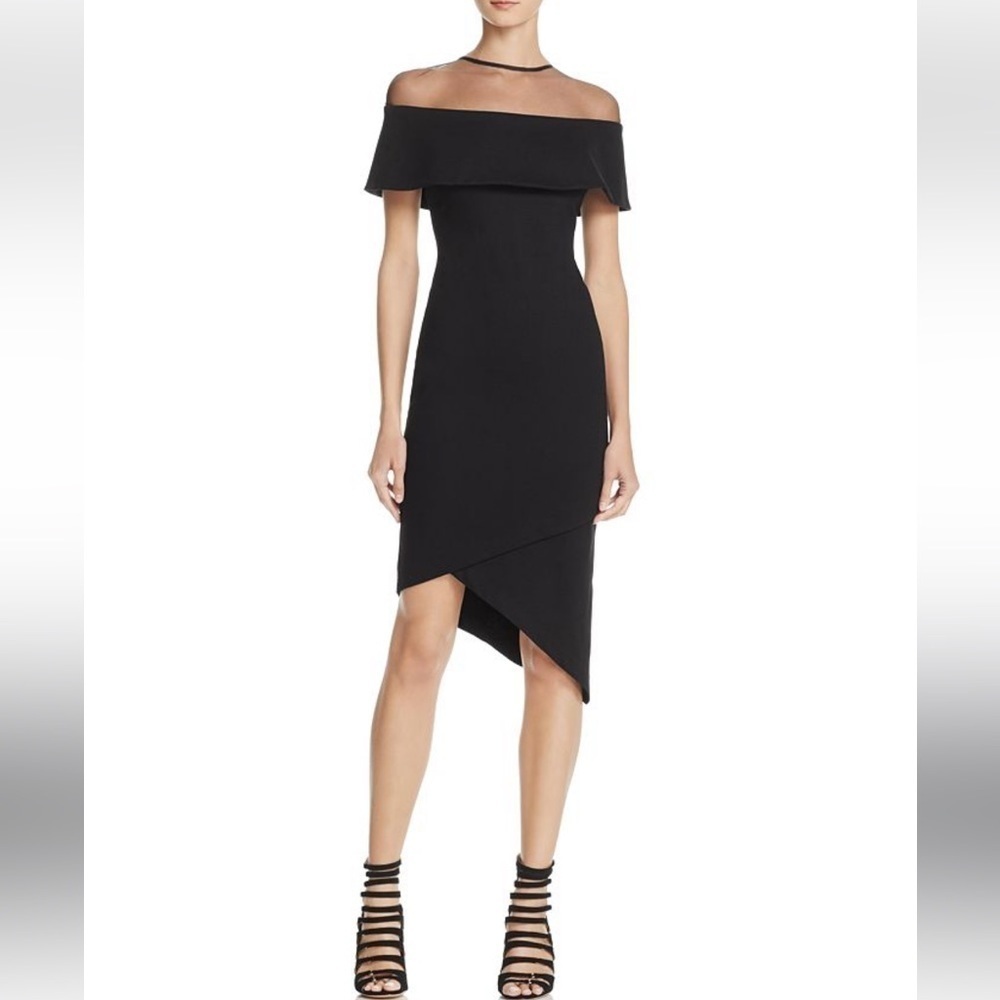 Elliatt Apparition Black Midi Dress